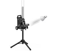 Macchina per allenamento da badminton intelligente con controllo tramite app mobile, 52 palline, altezza regolabile (18-125 cm), pratica in giardino, leggera e facile da riporre.