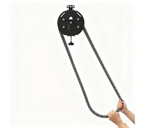 Macchina per Allenamento di Resistenza, Attrezzo per Allenamento con Corda a Puleggia, Macchina per Arrampicata con Corda a Puleggia, Macchina per Resistenza Regolabile per Palestra Domestica