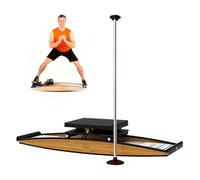 Macchina Per Allenamento Sci Indoor, Simulatore Di Sci Regolabile Per Cardio E Forza, Peso Utente Max 150kg/330lb Resistenza Regolabile 0-100kg, Sicuro E Gentile Con Le Articolazioni(A)