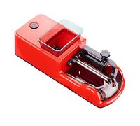 macchina per arrotolare sigarette, Fully Automatic Electric Portable Cigarette Filling Machine, Suitable for Pipe Size 8.0/6.5/5.5Mm(Red)