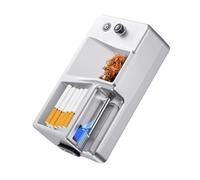 macchina per arrotolare sigarette, Infrared Induction Portable Cigarette Filling Machine, Rechargeable Design, for Birthdays And Holidays(Silver,8mm)