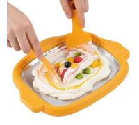 Macchina Per Arrotolato - Piastra Portatile In Acciaio Inossidabile Per Dolcetti Fatti In Casa Con Sorbetto E Yogurt | Vaschetta Per Congelamento Con Doppi Raschietti Per Bambini, Adulti, Banco