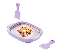 Macchina Per Arrotolato - Vassoio Di Congelamento In Acciaio Inossidabile - Macchina Portatile a Rotoli di | Adatta a Bambini e Adulti Fatti in Casa Soft Serve Sorbetto Dessert Yogurt Cucina