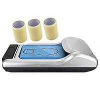 Macchina per Avvolgere Pellicole Monouso per Scarpe, Distributore Automatico Intelligente di Copriscarpe a Pedale con Ricarica di 3 Rotoli di Pellicola(3-silver)