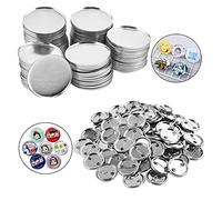 Macchina per Badge, Button Pins Blank Badge Making Parts Pin Maker Machine 25/32/44/58mm 100Sets Consumables DIY Materials Accessories(58mm)