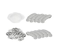 Macchina per Badge, Sublimazione Spilli In Bianco 100 Set Distintivo In Spille Button Maker Parti 32 MILLIMETRI Distintivi FAI DA TE for La Macchina for Fabbricazione Dei Bottoni for Il Fare