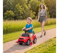 Macchina per Bambini Licenza Land Rover con Clacson e Spazio Portaoggetti, 65,5x28x42 cm, Rosso