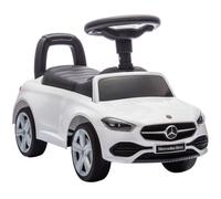 Macchina Per Bambini Licenza Mercedes Benz Con Clacson E Spazio Portaoggetti, 65x28x39 Cm, Bianco