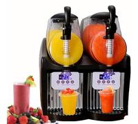 Macchina per Bevande Ghiacciate , 2 x 2.5 L Machine a Granita, Machine a Cocktail, Granitore Sorbettiera Macchina, Macchina Slushie per Bevande Surgelate a Ristorante, Bar, Supermercati, Caffetterie