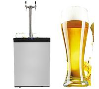 Macchina Per Birra a Doppia Testa, Mini Frigorifero Per Macchina Per Birra Alla Spina Da 163 Litri, Intervallo Di Temperatura: 0-24 °C/32-75,2 °F, Portata Regolabile, Adatto a Famiglie E Bar