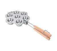 Macchina per Biscotti Open Pies Premium in Lega di Alluminio Antiaderente Macchina per Biscotti per Crostate, Cupcake, con Manici in Legno - Strumento di Cottura Versatile per la di Casa