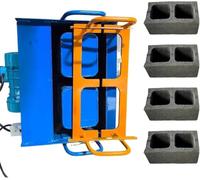 Macchina Per Blocchi Di Cemento, Macchina Elettrica Per Blocchi Cavi, 45 Secondi, Pressione Massima 23 Kn, Frequenza Di Vibrazione 200-220 Volte/minuto, Mattone A Due Fori