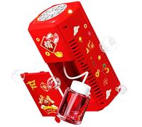 Macchina per bolle a 20 fori con sonore - Giocattolo soffiante automatico a bolle per bambini - Macchina da festa con sonore per compleanni, matrimoni, carnevali ed eventi all'aria l