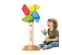 Macchina Per Bolle Big Windmill - ABS Completamente Automatica | Giocattolo Musicale Elettrico Illuminato | Ventilatore Interattivo Rotante Per Bambini Con 3 Marce E Colorate Per Il Sulla S