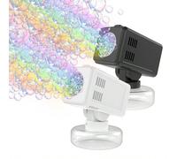 Macchina per bolle con angolo regolabile - Soffiante di bolle elettrico, una macchina automatica per la produzione di bolle adatta per matrimoni, feste di compleanno ed eventi estivi (senza batterie e