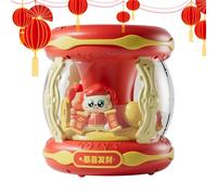 Macchina per bolle: creatore di bòlle multi-foro, rotazione musicale, soffiatore automatico pèr bołle | Sòffiatore portatile peŗ bambini p̄er feste dì primavera, giardino all'aperto, domestico