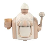 Macchina per bolle da bagno per bambini - Macchina per bolle manuale con ventosa, set da gioco per gelato per divertimento in bagno, giocattolo da color kaki, creatore