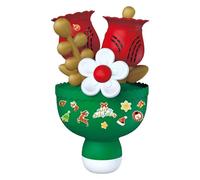 Macchina Per Bolle Da Esterno - Soffiatore A Forma Di Bouquet Per Interni - Macchina Soffiatrice Bolle con Colorate,Per Feste Di Compleanno Scuola Celebrazioni Vacanze Estate Giochi