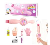 Macchina Per Bolle Di - Effetto Luce Interattivo | Design Con Bacchetta Portatile Ricaricabile | Dimensioni Compatte 31x8,5 Cm | ABS Durevole E Ricarica USB | Per Feste, Cortile E Fotografia