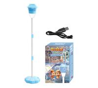Macchina per bolle di fiaccola all'aperto - Automatico Bubble Maker | 7.87x7.87x20.47 pollici Lampada da giardino giocattolo all'aperto | Macchina con luci e musica | Lampada ricaricabile per