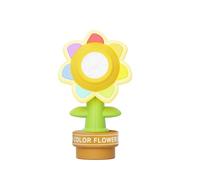 Macchina per bolle di fiori a sette colori, 7 colori, ricaricabile, con luci danzanti, per bambini dai 4 agli 8 anni, dai 3 anni in su
