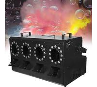 Macchina per bolle di fumo, macchina per nebbia a bolle 3000 W con effetti LED RGB, controllo DMX/pannello di controllo LCD/telecomando, adatta per DJ, discoteca, Halloween, Natale