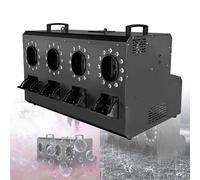 Macchina Per Bolle Di Fumo (Telecomando/DMX512), 2 In 1, Soffiatore Di Bolle Di Fumo Impermeabile/anti-goccia Da 3000W, 48 Luci LED E 4 Ugelli, Per Interni Ed Esterni.