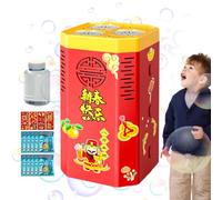 Macchina per bolle di fuochi d'artificio con luci, Macchina per bolle di fuochi d'artificio Flash | Macchina per bolle elettrica automatica con 36 fori | Suono realistico e luci LED colorate,