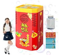 Macchina Per Bolle Di Fuochi D'artificio, Macchina Per Bolle Di Fuochi D'artificio Con Luci | Divertente Soffiatore Di Bolle Con 36 Fori - Suono Realistico E Luci LED Colorate, Macchine Per Bolle All'