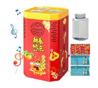 Macchina Per Bolle Di Fuochi D'artificio - Soffiatore Automatico Per Bolle A 36 Fori, Display A LED Ricaricabile | Suono Realistico Di Petardi Ed Effetti Colorati Per L'uso All'aperto Di Capodanno