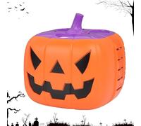 Macchina per bolle di Halloween, giocattoli a forma di zucca con suono e luce, giocattoli per le vacanze per riunioni all'aperto, spiaggia, parco, patio, giardino, cortile, organizzatori di feste e