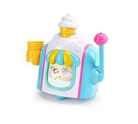 Macchina per bolle di sapone da bagno, set da gioco per torte in schiuma di ghiaccio, per bambini da 2 a 8 anni, giocattolo educativo interattivo con funzione bolle, blu, 8 23 23 cm