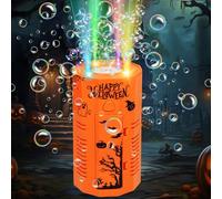Macchina per bolle di sapone per Halloween, fuochi d'artificio, con effetti sonori spaventosi, luci e bolle di sapone, con effetti sonori spaventosi, regalo per bambini per Halloween