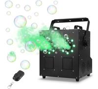 Macchina per bolle di sapone professionale 3 in 1, 1500 W, impermeabile IP25, con luce LED RGB e controllo DMX, per matrimoni, DJ, palcoscenico, club, feste, eventi