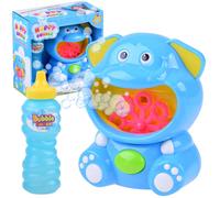 Macchina per bolle elefante blu