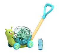 Macchina per bolle elettronica - Bubble Bower elettrico per bambini,Giocattoli da spinta da giardinaggio a forma di lumaca, soffiatore di bolle per regali di compleanno per bambini, giocattoli da este