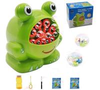 Macchina per Bolle, Frog Macchina per Bolle di Sapone, Macchina Automatica per Bolle di Sapone, Pistola a Bolle per Bambini, Bubble Machine, Macchina Bolle di Sapone, Regalo per Bambini Compleanno