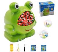 Macchina per Bolle, Frog Macchina per Bolle di Sapone, Macchina Automatica per Bolle di Sapone, Pistola a Bolle per Bambini, Bubble Machine, Macchina Bolle di Sapone, Regalo per Bambini Compleanno