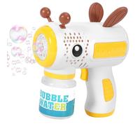 Macchina per bolle per bambini, design del fumetto | soffiatore automatico a bolle con luce, per giochi all'aperto patio ora del bagno festa compleanno Halloween