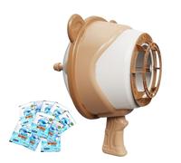 Macchina per bolle per bambini, macchina per bolle di schiuma per feste, giocattoli estivi azionati al vento per giochi all'aperto con soluzione per bambini e ragazze, preferiti per compleanno