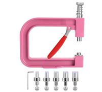 Macchina per bordare - Pressa manuale per rivetti per perle, utensile manuale artigianale per gioielli fai-da-te, efficiente borsa per abiti, cappelli, scarpe, applicatore di abbellimenti fatti a mano