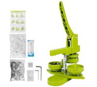 Macchina per bottoni da 32 mm con 100 pezzi per bottoni e Taglia cerchi, Disco a pressione push-pull per regali fai da te, macchina per spille, creazione di bottonis