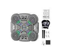 Macchina per boxe musicale - Dispositivo di allenamento a parete ricaricabile tramite USB con tre livelli di velocità, bersaglio interattivo con reazione sonora e luminosa per bambini, ragazzi, studen