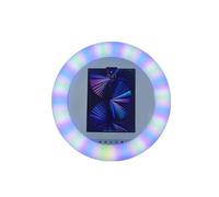 Macchina per cabine fotografiche Portatile Compatibile con, Macchina per cabine fotografiche con Supporto Regolabile con Luce ad Anello a LED RGB, per Matrimoni, Halloween, Natale.