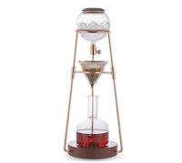 Macchina per caffè americano Brew Tower, Macchina for caffè freddo, torre for ghiaccio, gocciolatore regolabile, griglia in acciaio inossidabile, 500 ml, for 2-4 tazze, acciaio inossidabile, vetro, le