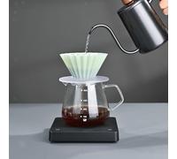 Macchina per caffè americano con supporto in legno di noce, tazza per filtro
