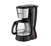 Macchina per caffè americano Muvip - Elettrica - 800W - Funzione antigoccia - Filtro pieghevole permanente - Indicatore del livello dell'acqua - Contenitore trasparente - Capacità per 12 tazze