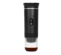 Macchina per caffè espresso 3 in 1, 20 bar, portatile, per campeggio | Macchina da caffè con schermo LED, batterie 18650 da 22500 mAh e USB-C, ABS, acciaio inox, PC, 8,35 x 8,35 x 25,1 cm