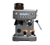 Cecotec Macchina Espresso Barista Power Espresso 20 Barista Steel & Grind. 2200W, 20Bar, Macinacaffè Conico, 2.1L Serbatoio Acqua, 180g Caffè, 30 Livelli, Thermoblock, Doppio Braccio, Accessori