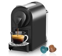 Macchina per caffè espresso, completamente automatica, serbatoio dell'acqua da 800 ml, pompa italiana ODE 20 bar, compatibile con capsule Nespresso, macinino compatto per uso domestico
